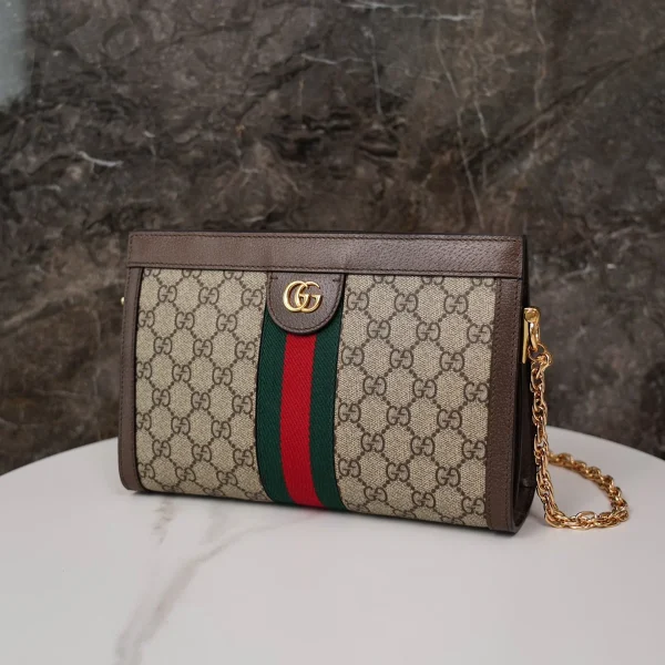 GUCCI Gucci Love Parade米白帆布肩揹包-503877：圖片 4