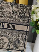 Dior Book 藍色托特包大號GM-M1286：圖片 6