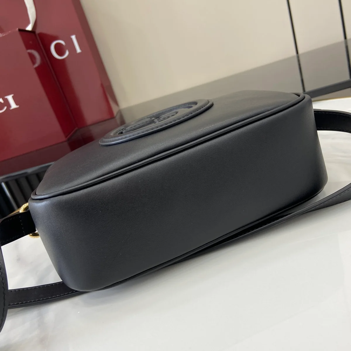 GUCCI Blondie迷你米棕帆布斜揹包-820429 4 GUCCI Blondie迷你米棕帆布斜揹包-820429