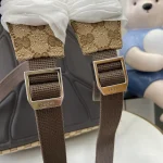 GUCCI Original GG中號米棕帆布後背包-800265：圖片 8