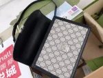 GUCCI Ophidia米棕帆布斜揹包-651055：圖片 9