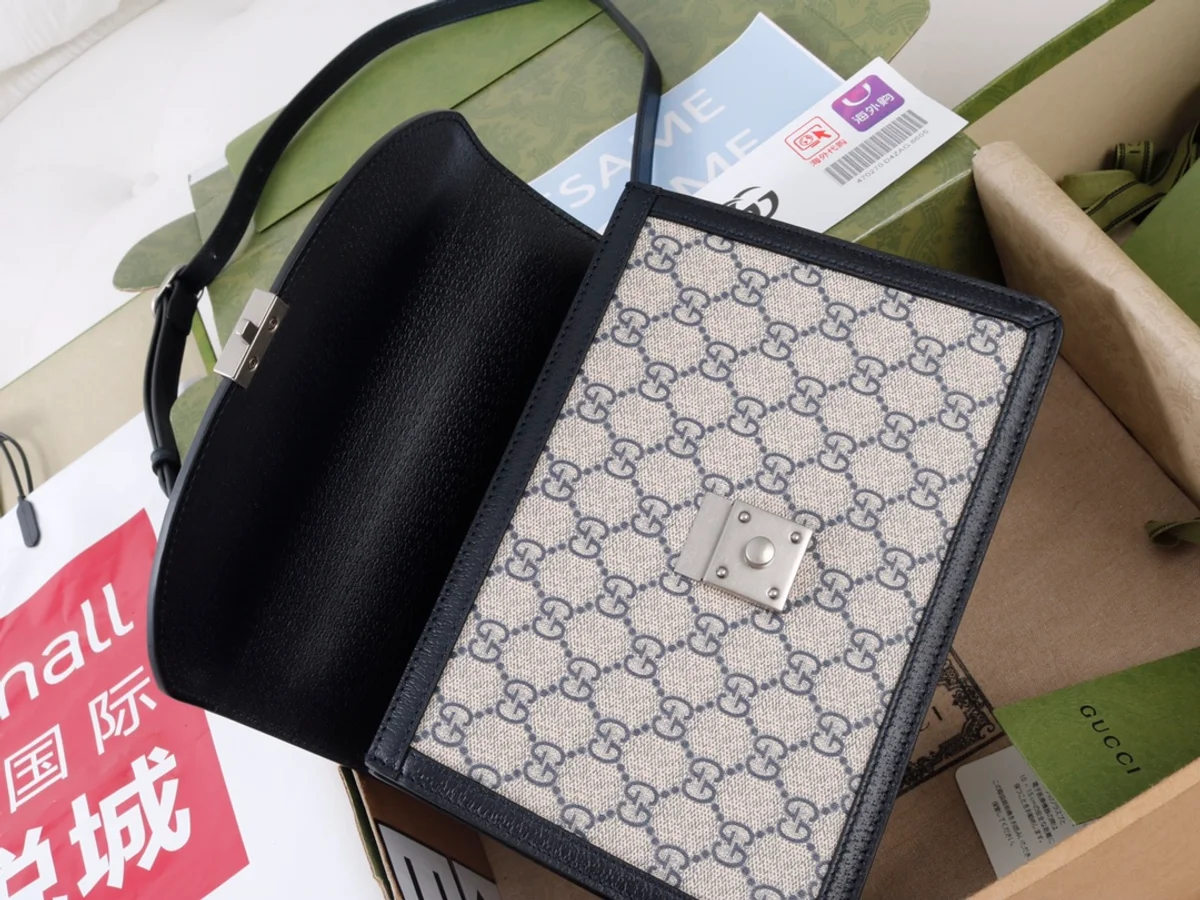 GUCCI Ophidia米棕帆布斜揹包-651055 9 GUCCI Ophidia米棕帆布斜揹包-651055