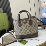 GUCCI Ophidia藍米帆布手挽包-811716：圖片 2