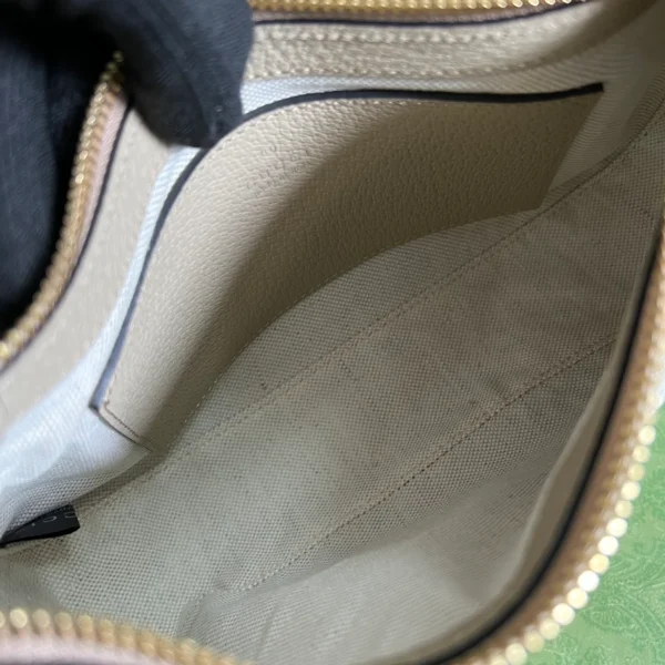 GUCCI Ophidia小號米棕帆布斜揹包-735145：圖片 9
