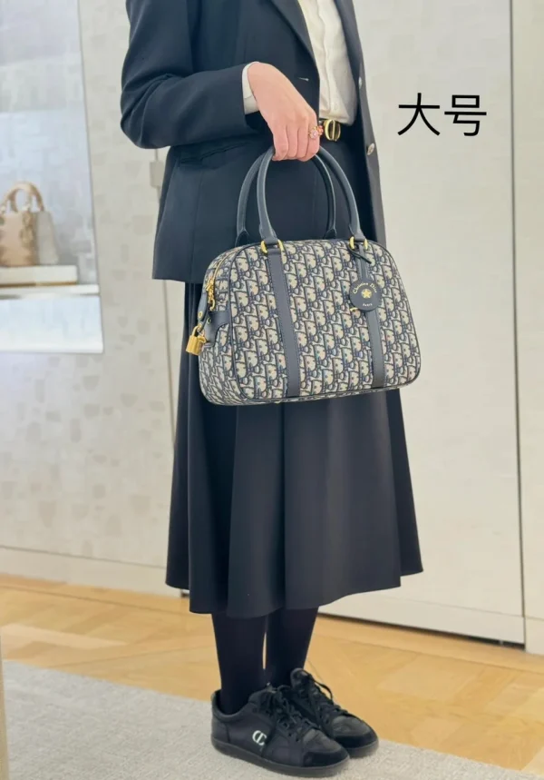 Dior D-Vibe 藍色斜挎包中號MM-M1341：圖片 5