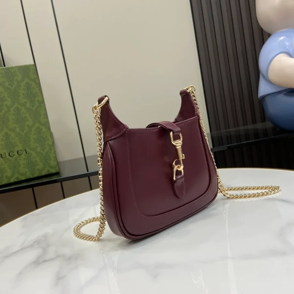 GUCCI Jackie Notte粉漆肩揹包-782889：圖片 3