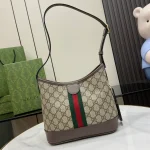 GUCCI Ophidia小號米白帆布水桶包-781402：圖片 4