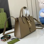 GUCCI Rosso Ancora小號紅色皮革手提包-795349：圖片 3