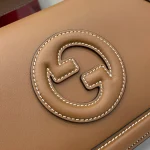 GUCCI Blondie小號米棕帆布手提包-815714：圖片 7