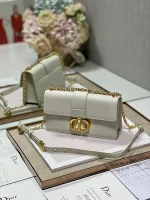 Dior Mont 奶白小牛皮斜挎包小號PM-M9334：圖片 3