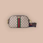 GUCCI Ophidia米棕帆布斜揹包-752591