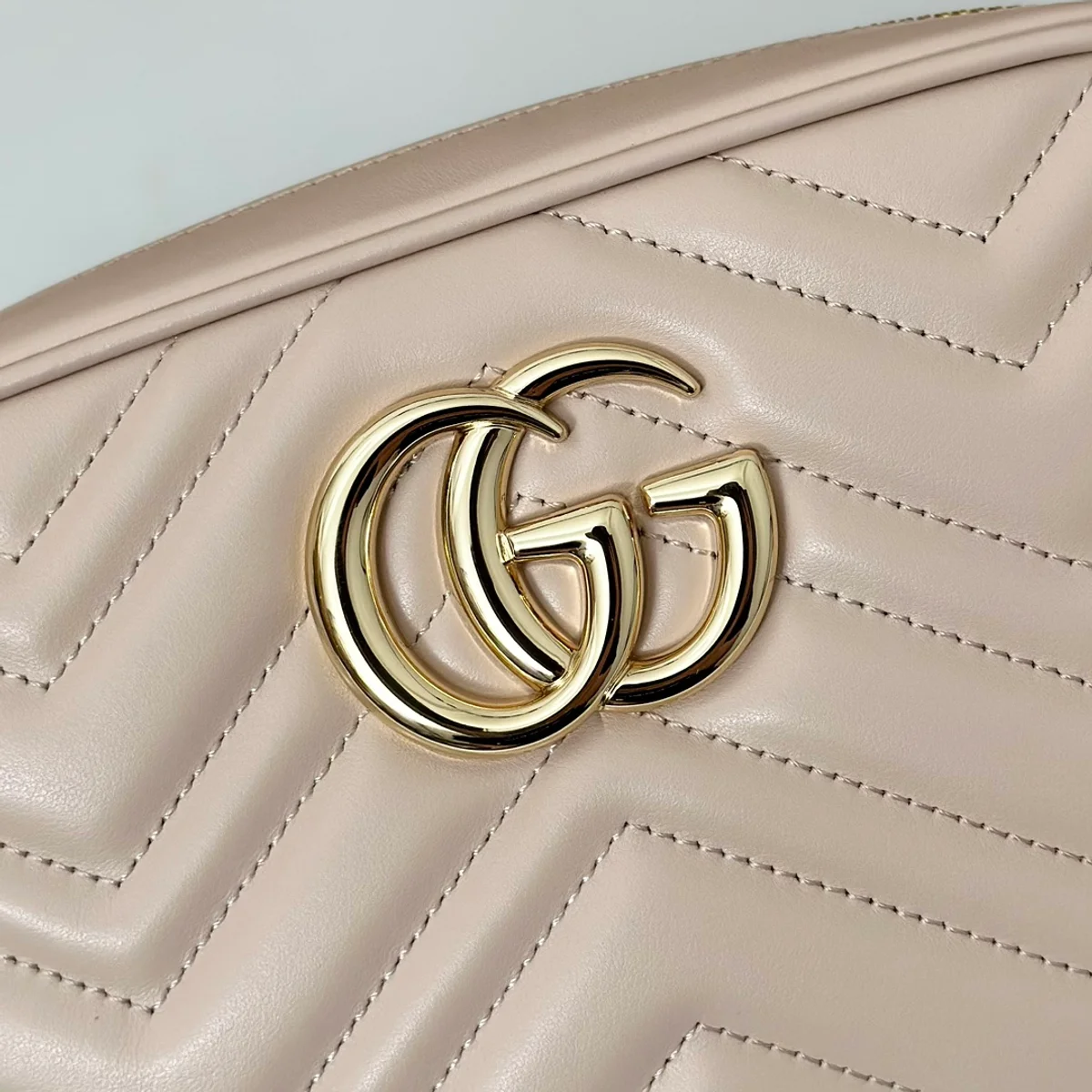 GUCCI GG Marmont小號粉紅皮革肩揹包-447632 7 GUCCI GG Marmont小號粉紅皮革肩揹包-447632