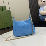 GUCCI Jackie Notte迷你天藍漆皮肩揹包-782889：圖片 4