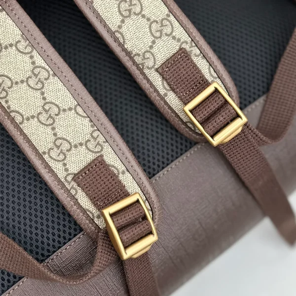 GUCCI Ophidia中號米棕帆布後揹包-598140：圖片 9