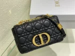 Dior Caro 黑色小牛皮斜挎包小號PM-M9241：圖片 3