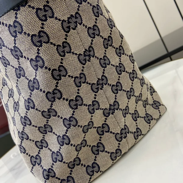 GUCCI Totissima小號米藍帆布托特包-788211：圖片 6