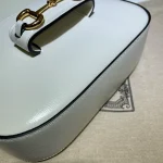 GUCCI 馬銜扣1955馬銜黑色皮革斜揹包-658574：圖片 7