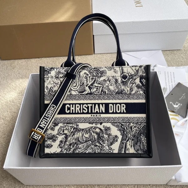Dior Book 藍色托特包小號PM-M1325：圖片 2