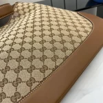 GUCCI Original GG中號米棕帆布肩揹包-815924：圖片 7