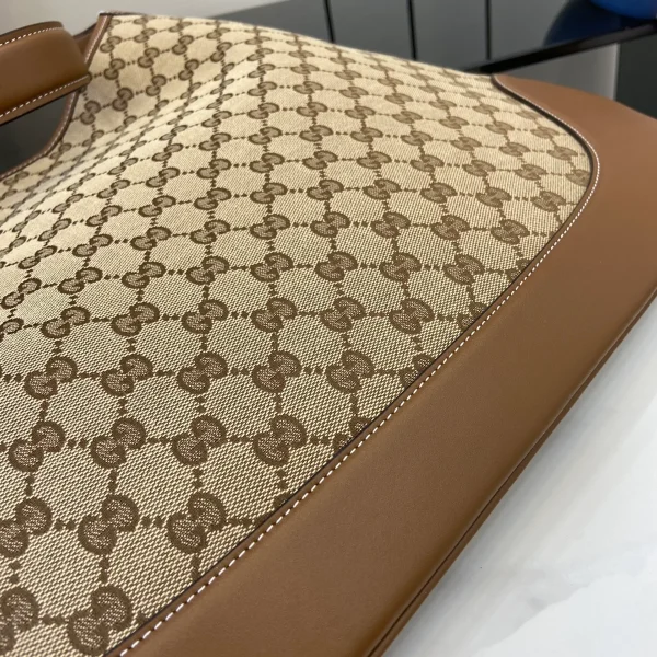 GUCCI Original GG中號米棕帆布肩揹包-815924：圖片 7