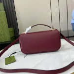 GUCCI Horsebit 1955小號紅米手提包-815206：圖片 4