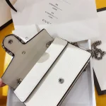GUCCI Dionysus迷你米白帆布斜揹包-476432：圖片 8