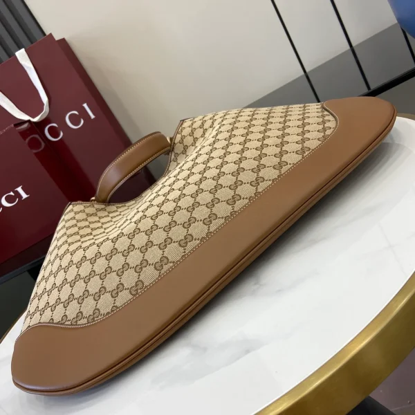 GUCCI Original GG中號米棕帆布肩揹包-815924：圖片 8