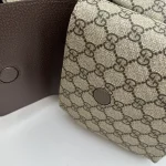 GUCCI Ophidia中號米棕帆布後揹包-598140：圖片 7