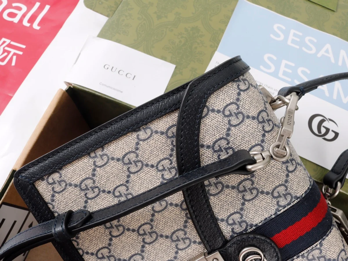 GUCCI Ophidia米棕帆布斜揹包-651055 5 GUCCI Ophidia米棕帆布斜揹包-651055