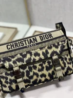 Dior Oblique 藍色布料斜挎包小號PM-M1241：圖片 7