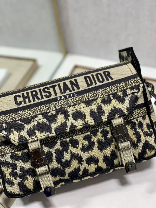 Dior Oblique 藍色布料斜挎包小號PM-M1241：圖片 7