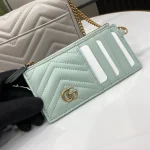 GUCCI GG Marmont迷你紅色皮革斜挎包-751526：圖片 7