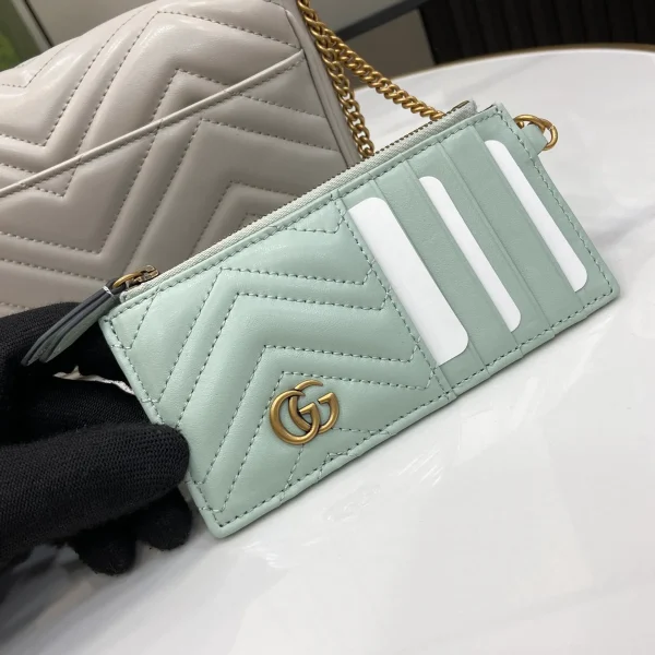 GUCCI GG Marmont迷你紅色皮革斜挎包-751526：圖片 7