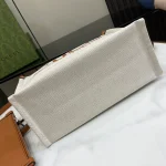 GUCCI Gucci Lido小號米棕帆布手提包-772144：圖片 6