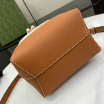 GUCCI Gucci Lido米棕帆布單肩包-777166：圖片 5