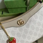 GUCCI Ophidia米棕帆布斜背包-735132：圖片 6