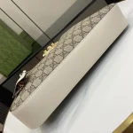 GUCCI GG Supreme中號米棕皮革斜揹包-795113：圖片 5