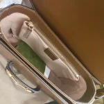 GUCCI 馬銜扣1955馬銜小號黑色皮革斜揹包-602204：圖片 9