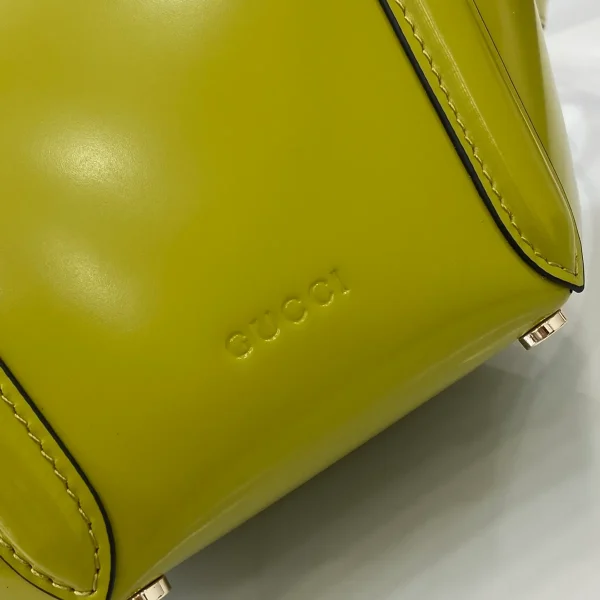 GUCCI Gucci Rosso Ancora紅色光面手挽包-805832：圖片 6