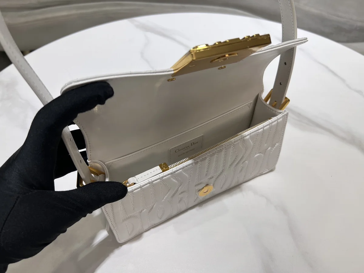 Dior Miss 白色小牛皮翻蓋包小號PM-M2610 9 Dior Miss 白色小牛皮翻蓋包小號PM-M2610