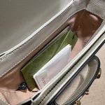 GUCCI Horsebit 1955迷你黑色皮革肩揹包-760191：圖片 10