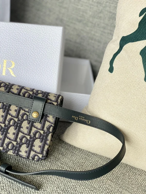 Dior Saddle 藍色腰包小號PM-S5619：圖片 4