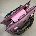 GUCCI Diana黑色皮革手提包-702732：圖片 9