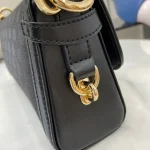 GUCCI Luce黑色帆布肩揹包-786027：圖片 6