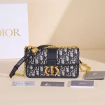 Dior 30 Montaigne 藍色單肩包小號PM-Monta：圖片 11