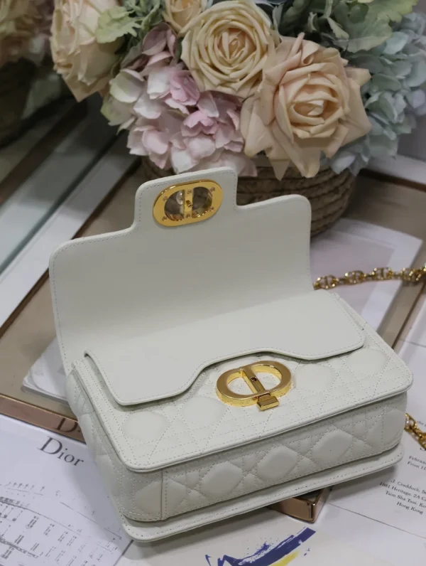 Dior Jolie 奶白小牛皮單肩包小號PM-M9271：圖片 7
