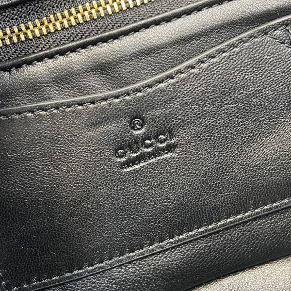 GUCCI GG Milano小號黑色皮革斜背包-806016：圖片 10