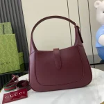GUCCI Jackie 1961小號紅色皮革肩揹包-810232：圖片 4