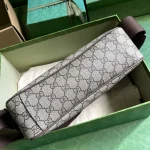 GUCCI Ophidia中米棕帆布郵差包-761741：圖片 4