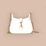 GUCCI Jackie Notte象牙漆皮手提包-782889